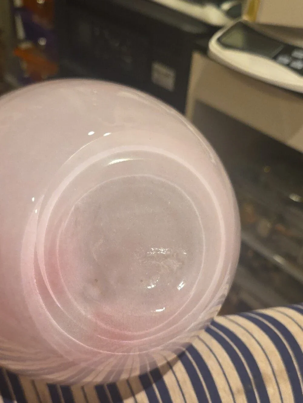 Soft Pink Art Glass Vase — Decorative Home Accent